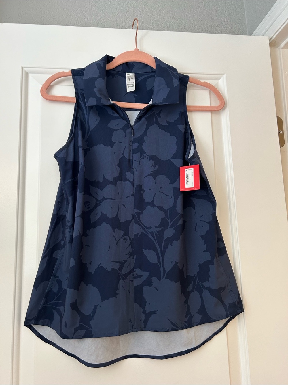 SPANX Navy Sunshine Sleeveless Top